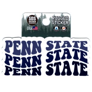 rugged sticker repeating wavy Penn State
